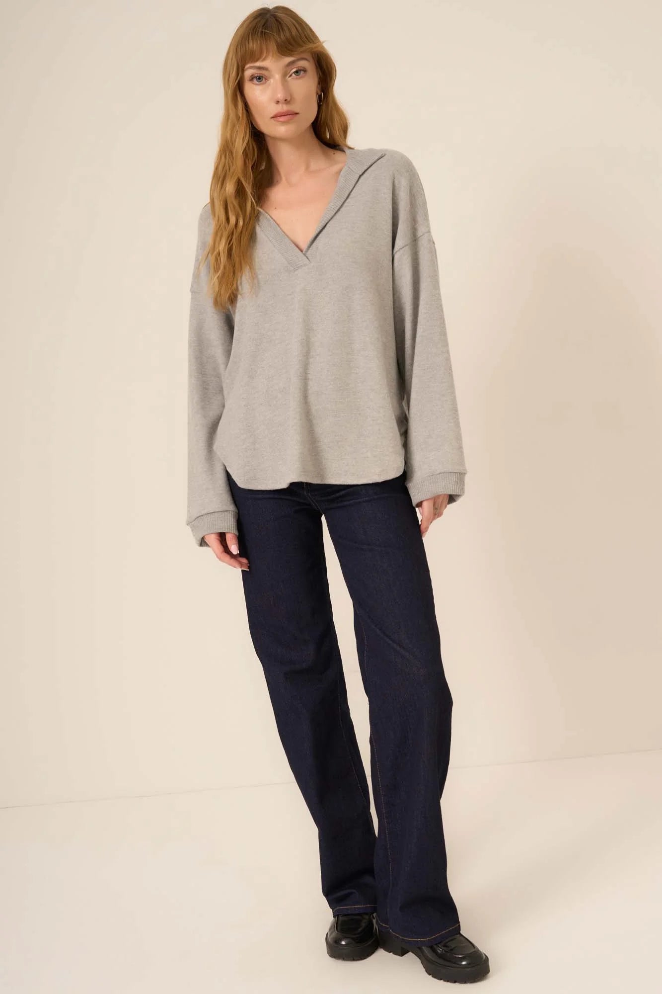 Chiara Cozy Pullover heather grey