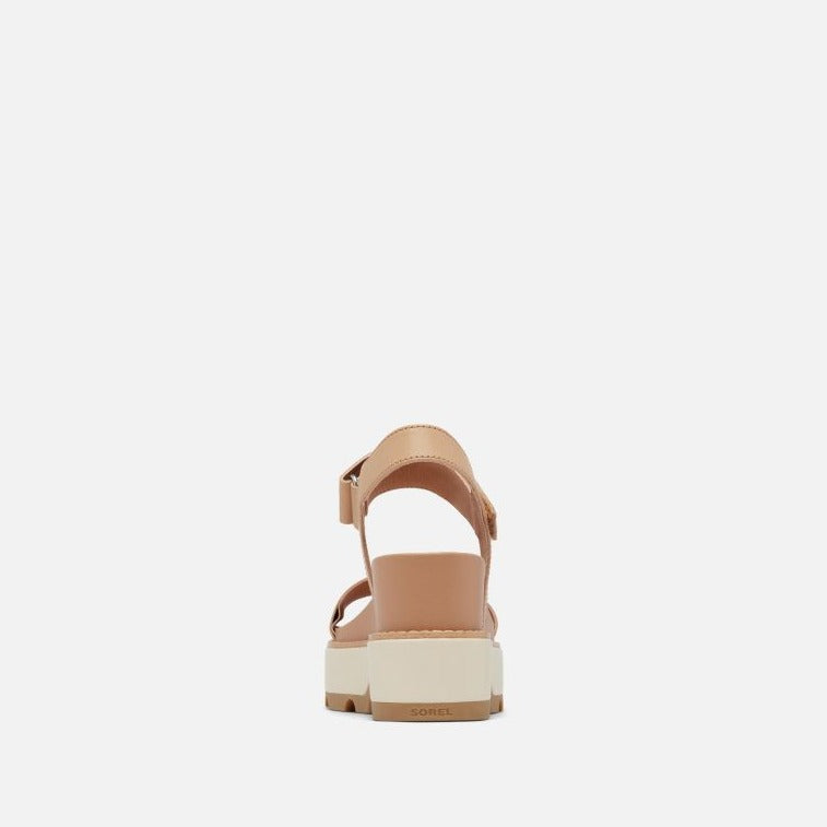 Joanie IV Y Strap Wedge Sandal in Honest Beige/Bleached Ceramic