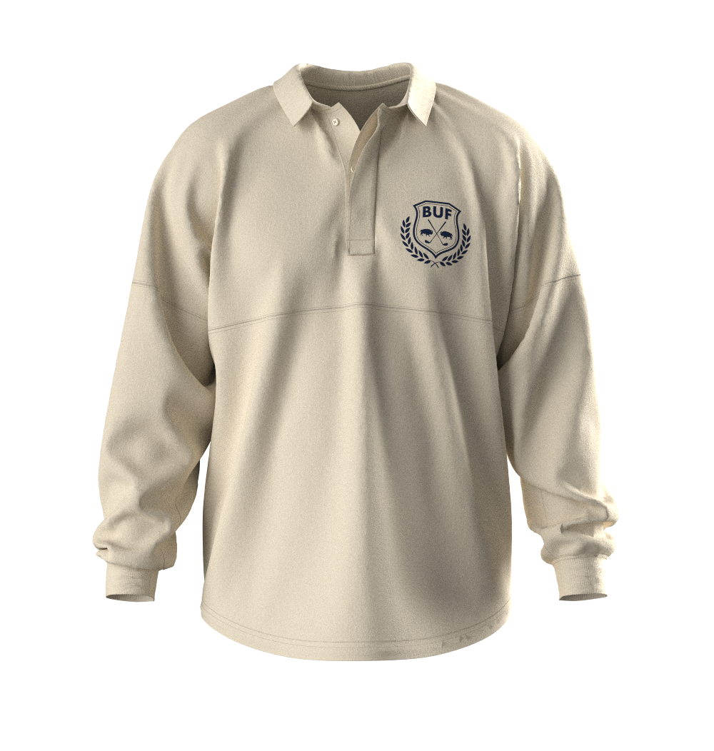 Buffalo Country Club L/s Polo in Chalk