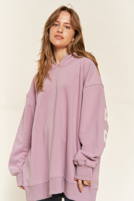 Be Yourself Graphic Hoodie in Lavender