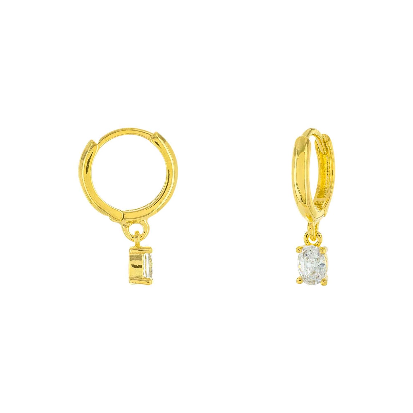 Crystal Drop Huggie