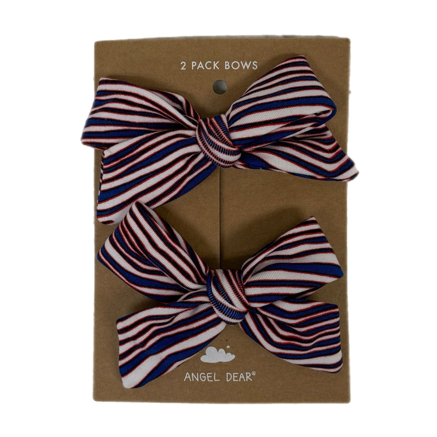 RWB Zebra Bow Clips