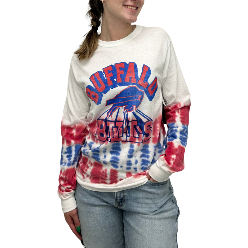 Bills L/S Unisex Tie Dye Tee in Tie Dye