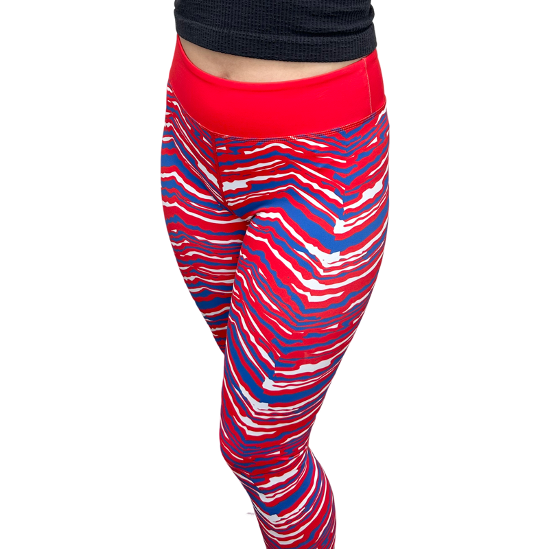 Zebra Leggings- Red, White, & Blue