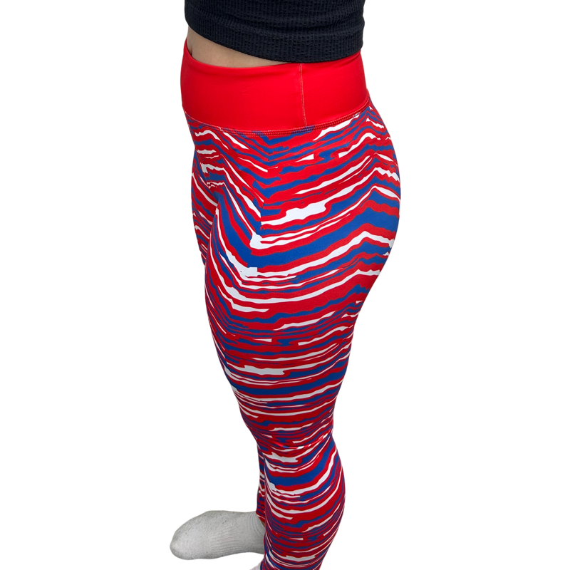 Zebra Leggings- Red, White, & Blue