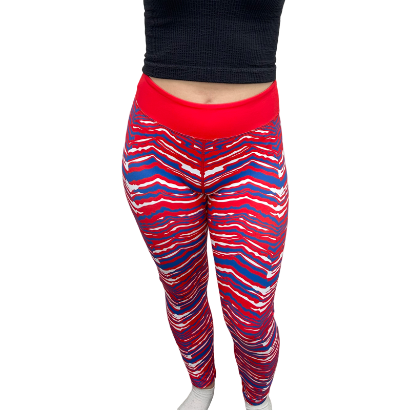 Zebra Leggings- Red, White, & Blue