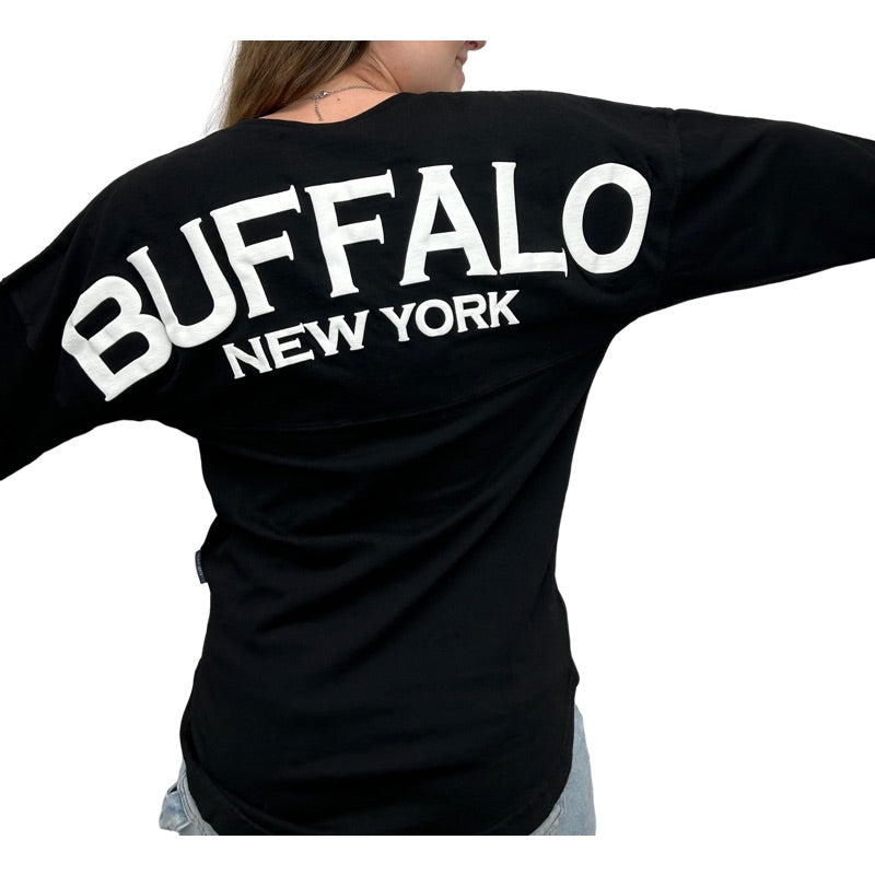 L/S LT.Weight V-Neck in Black