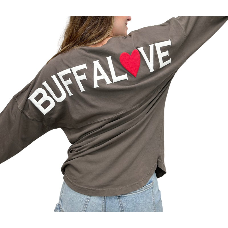 L/S LT.Weight Buffalove V-Neck Dove Grey