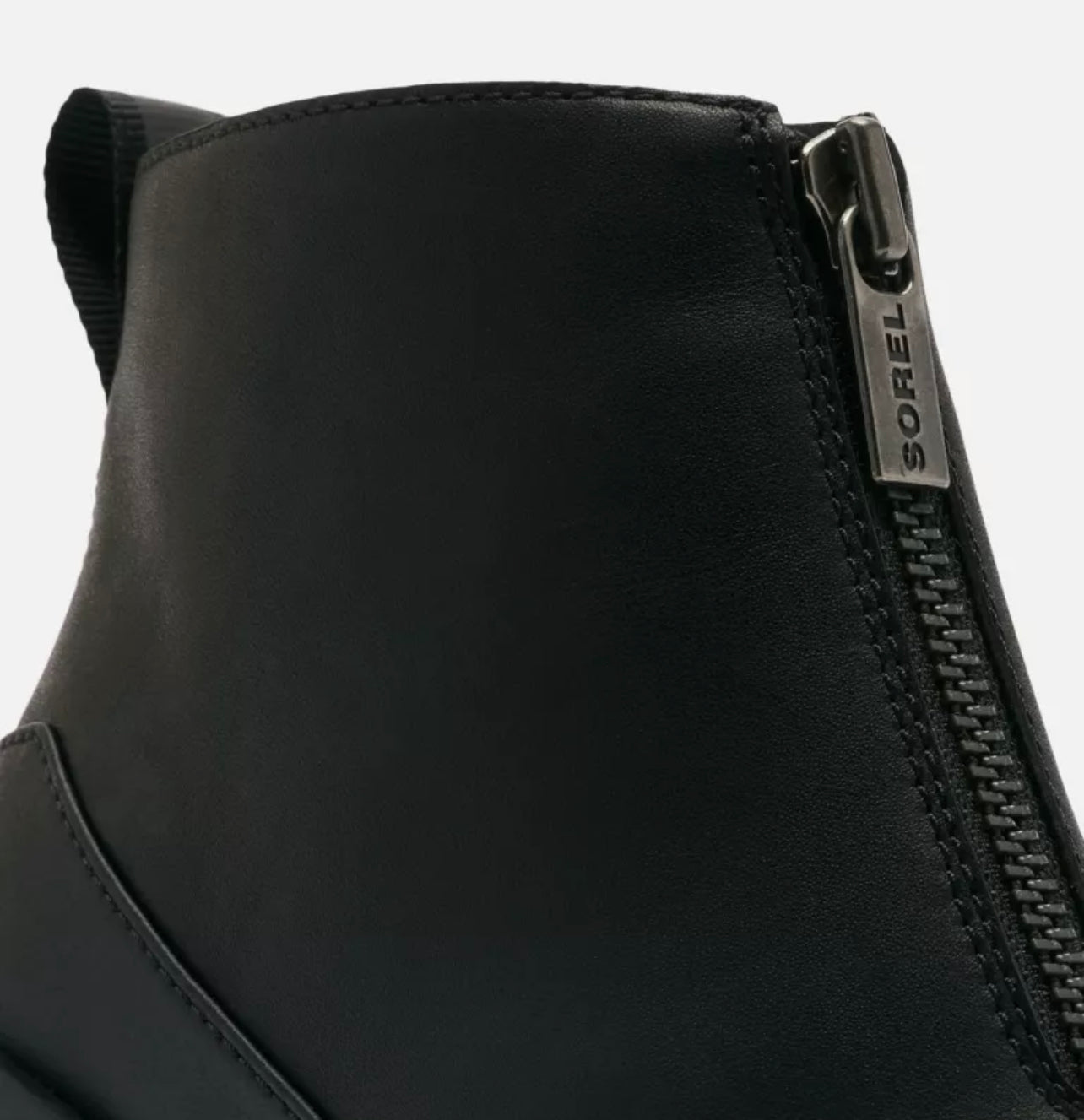 Brex Heel Zip in Black