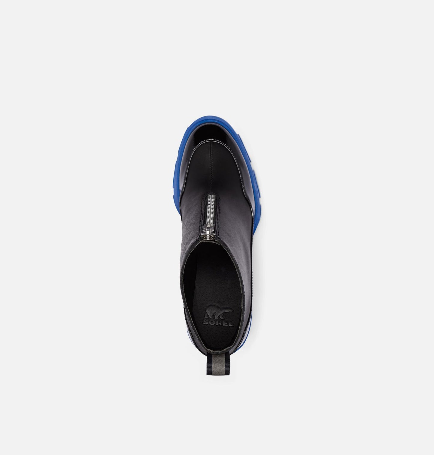Brex Heel Zip Boot in Black/Cobalt