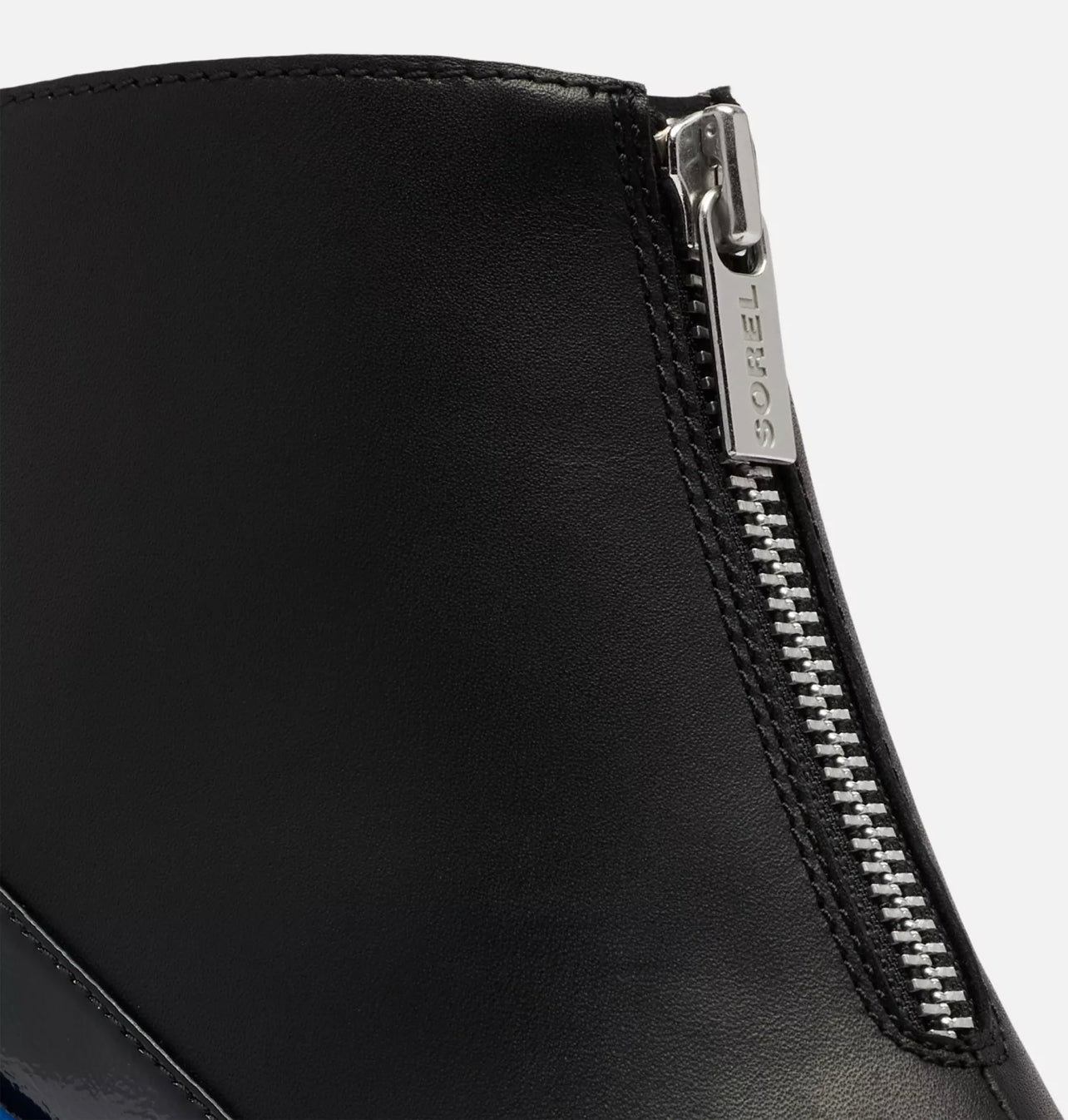 Brex Heel Zip Boot in Black/Cobalt