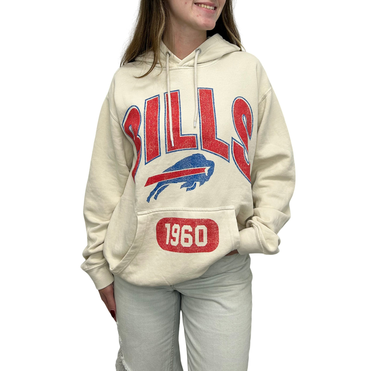 Bills Goated Vintage Dye Pierce Hoodie