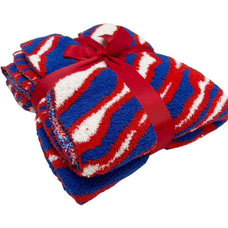 Buffalo Zebra Plush Blanket