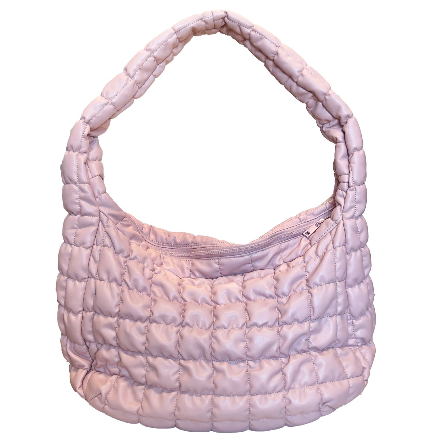 Vegan Carry All Quilted Bag in Pink