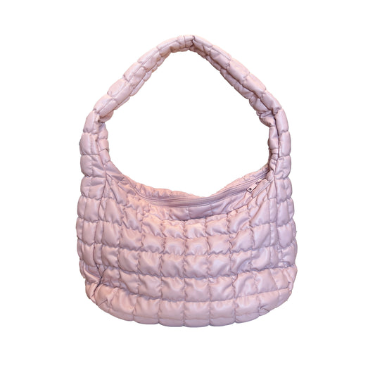 Vegan Carry All Quilted Bag in Pink