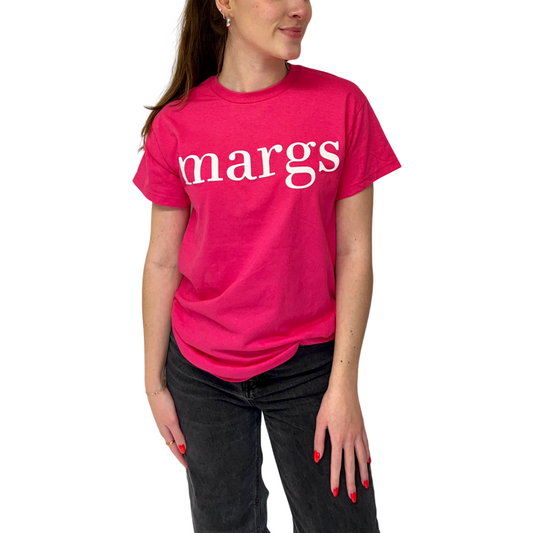 Margs SS Tee in Heleconia