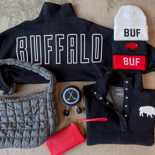 Buffalo Fleece Cozy Placket Black