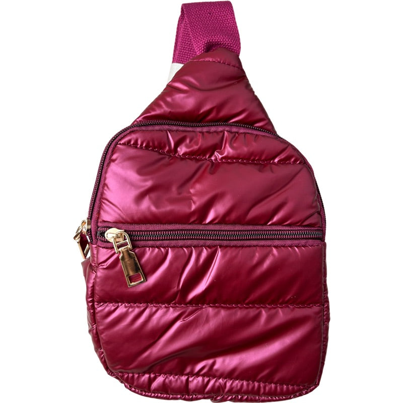 Puff Sling in Burgundy