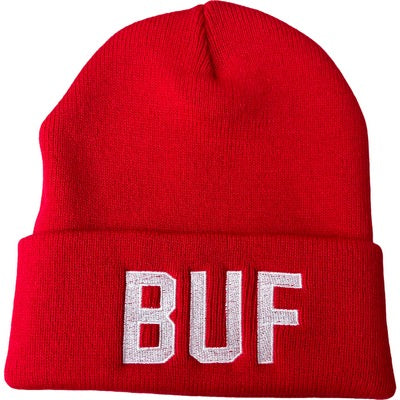 BUF Beanie in Red/White