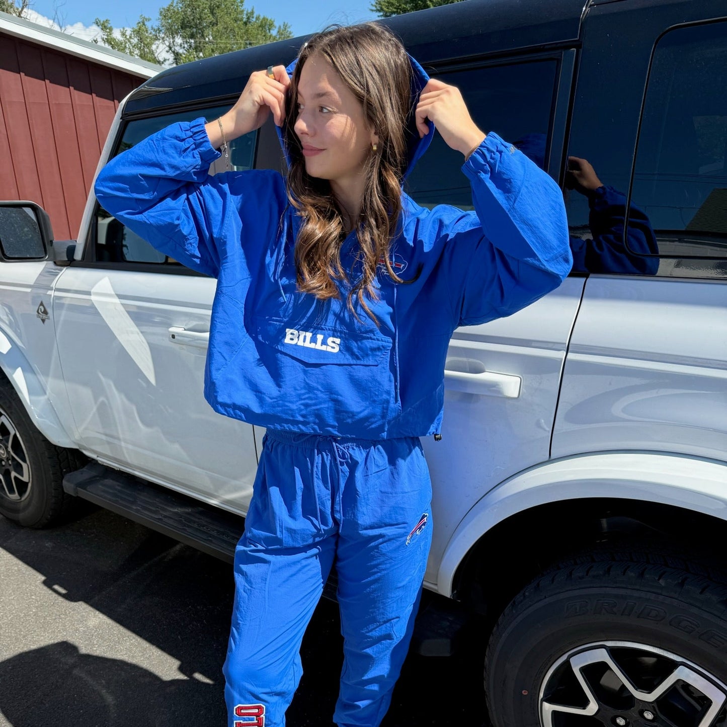 Bills Classic Windbreaker 1/2 Zip - Royal