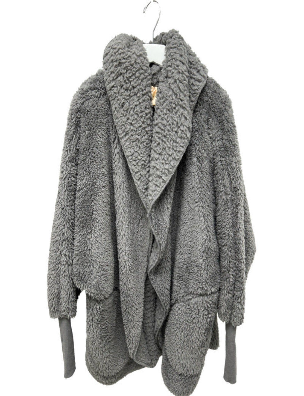 Nordic Beach Sherpa Body Wrap in Gray Kitten