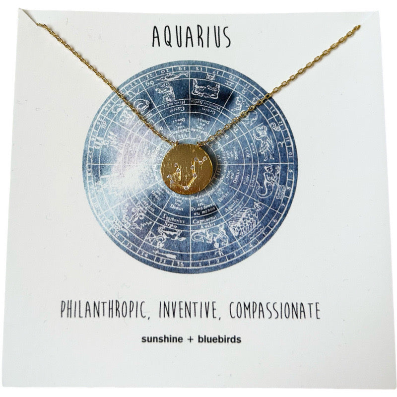 Zodiac Aquarius Necklace