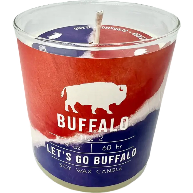 9oz Lets Go Buffalo Candle