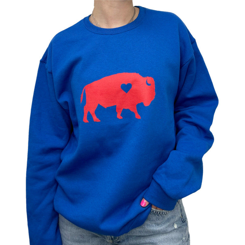 Standing Buffalo Crew Sweatshirt