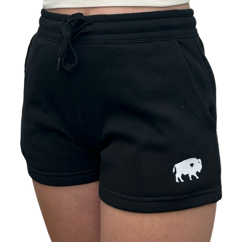 Standing Buffalo Shorts in Black