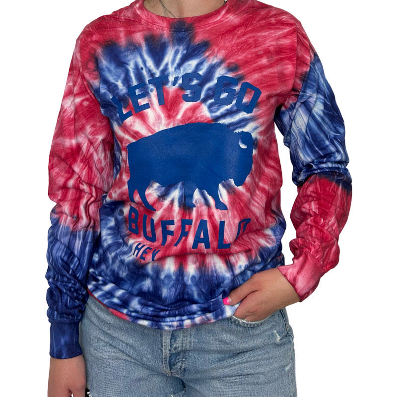 Let's Go Buffalo Tie Dye L/S