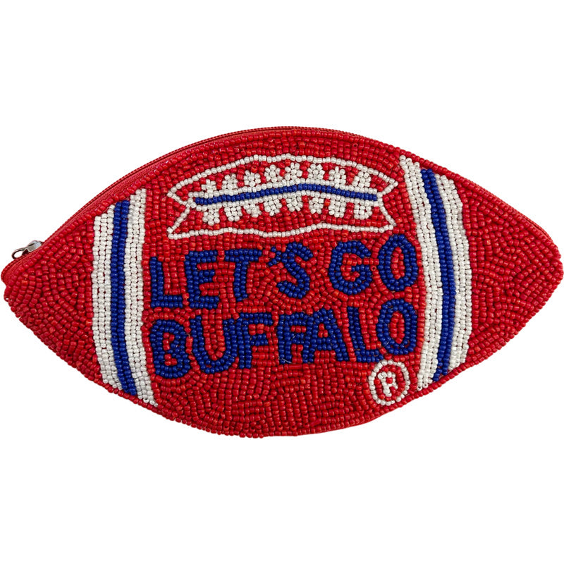 Lets Go Buffalo Football Pouch