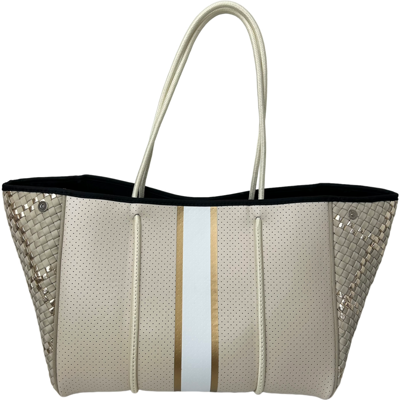 Greyson Woven Tote in Dune