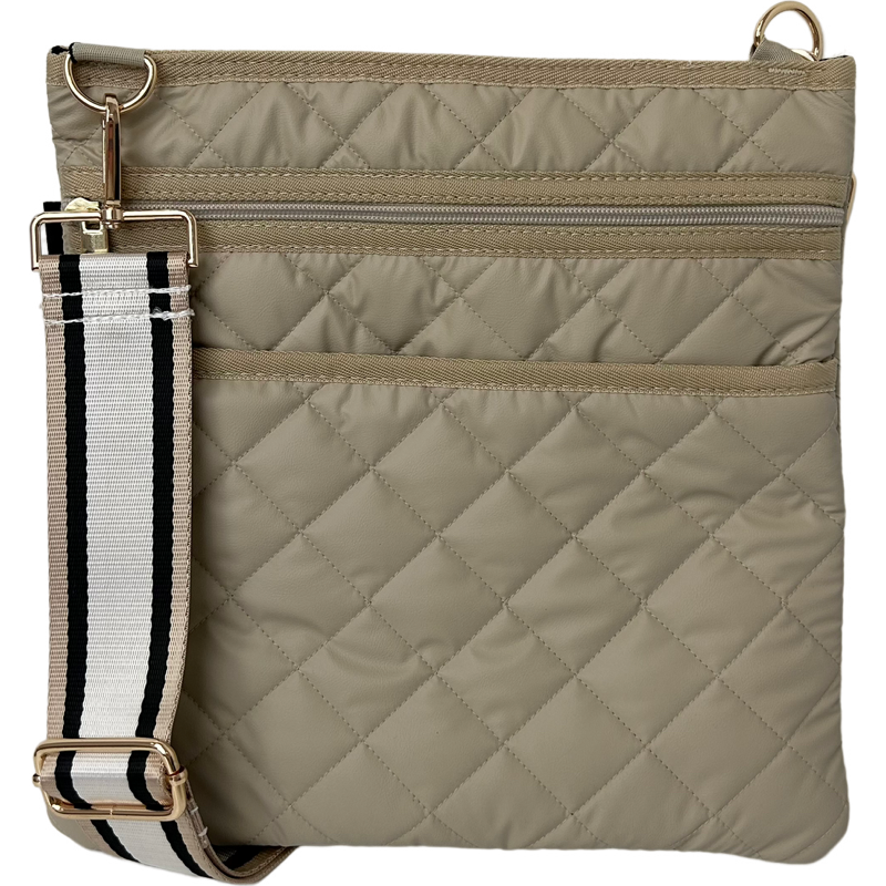 Dani Quilted Puffer in Buff