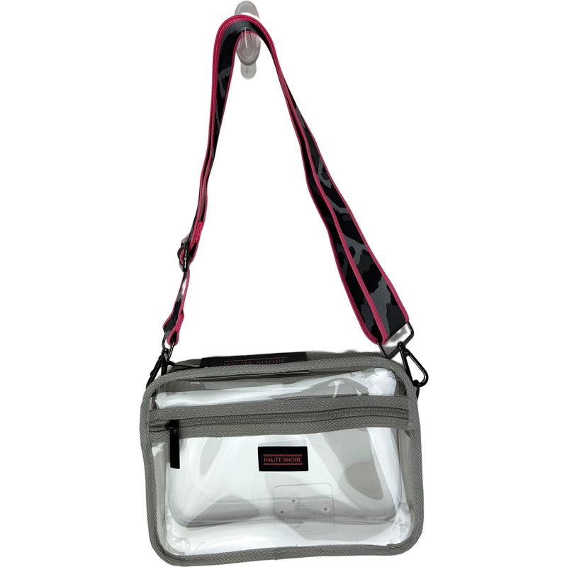 Drew Clear Bag in Grey Camo