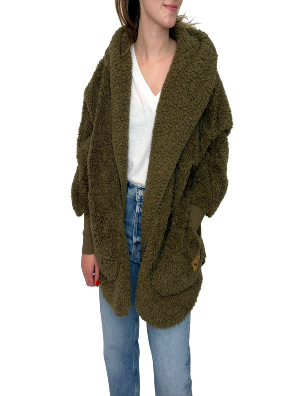 Nordic Beach Sherpa Body Wrap in Olive