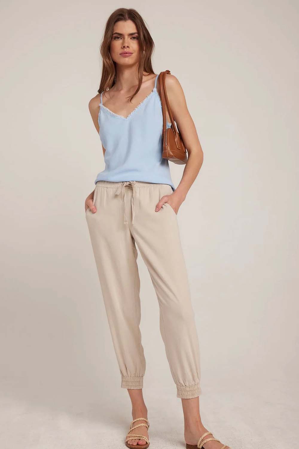 Jogger Pant in Soft Khaki