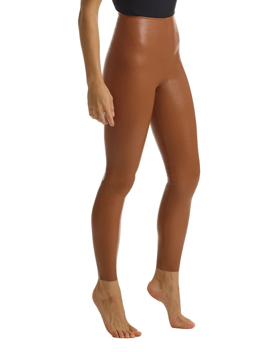 Faux Leather Legging in Black