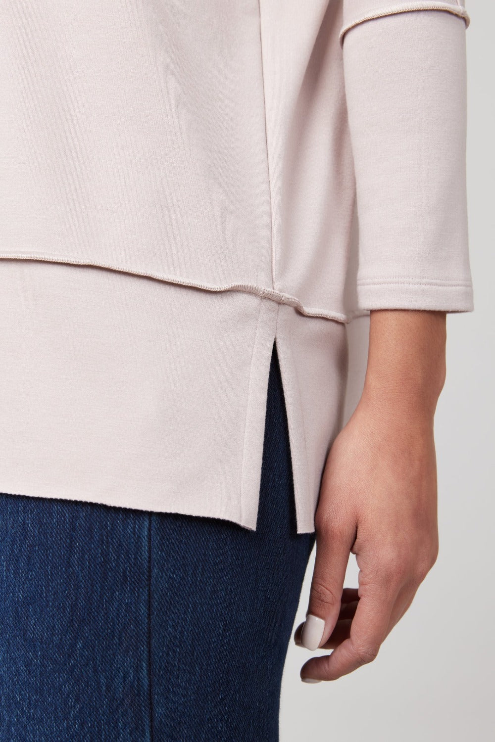 Perfect Dolman 3/4 Sleeve Top in Oat