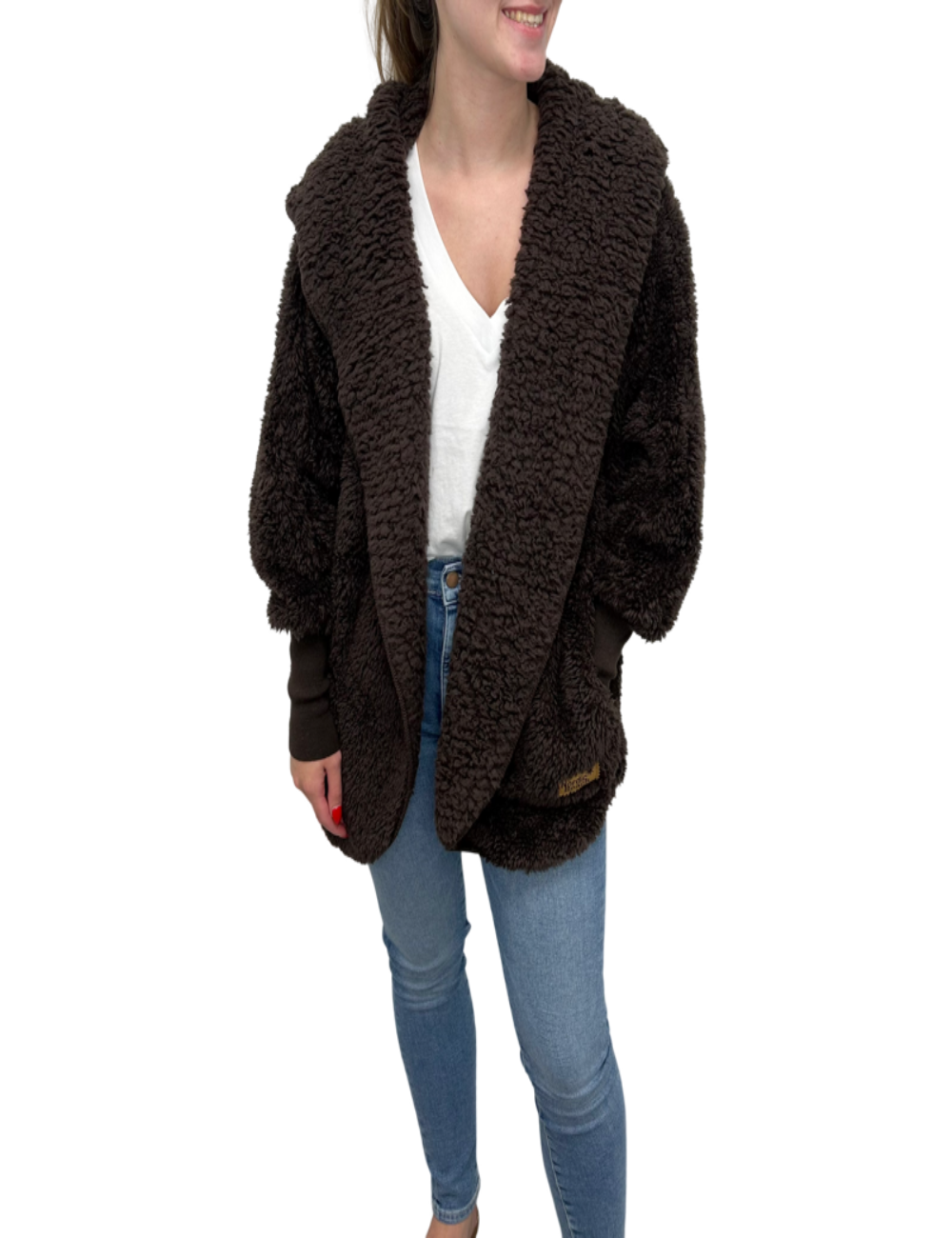 Nordic Beach Sherpa Body Wrap in Dark Chocolate