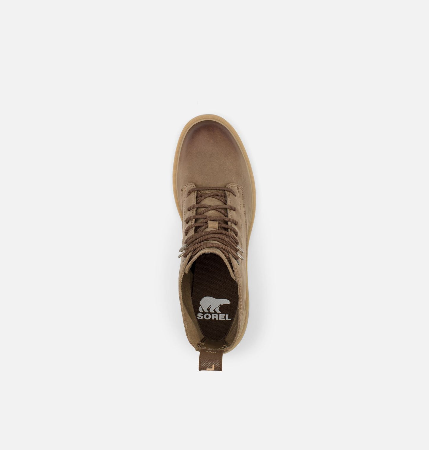 Hi-Line Heel Lace Boot in Umber