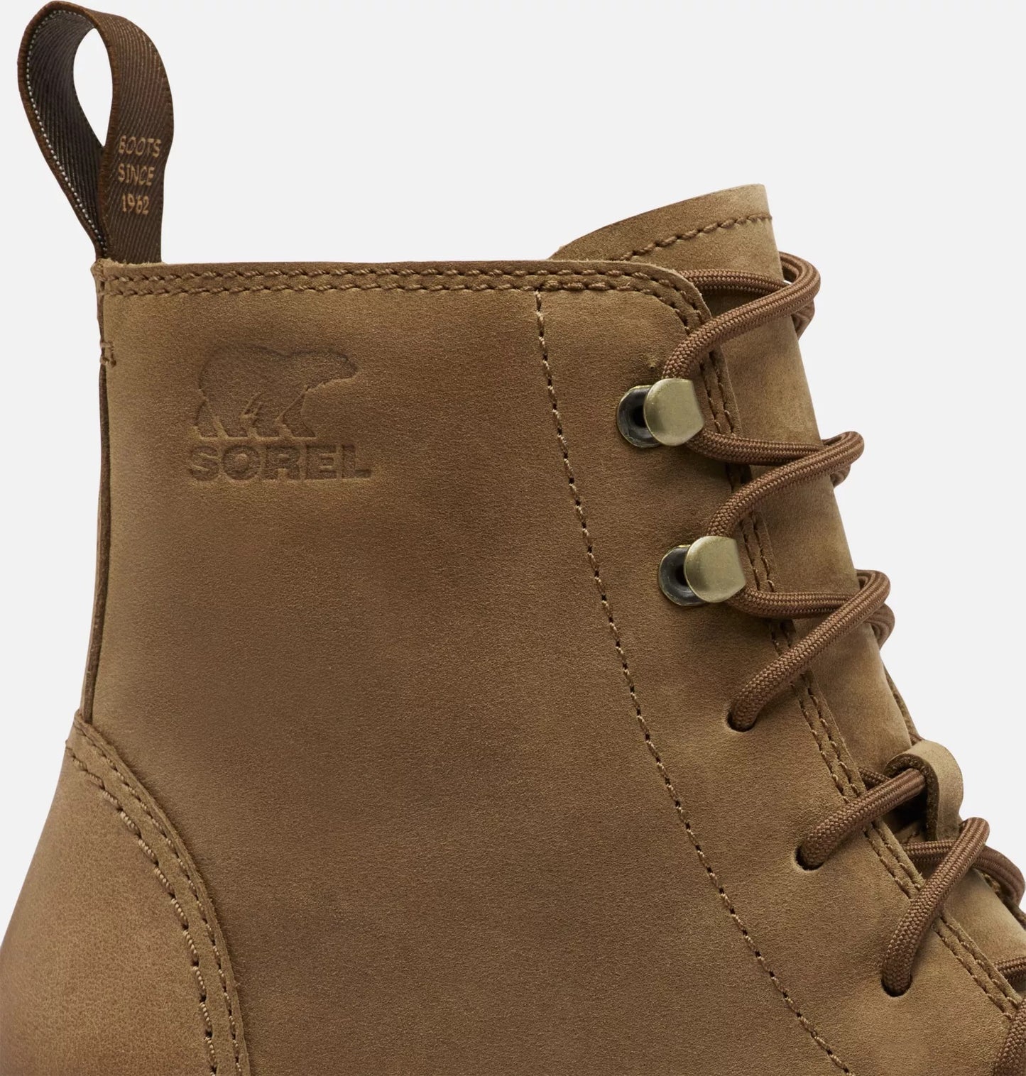 Hi-Line Heel Lace Boot in Umber