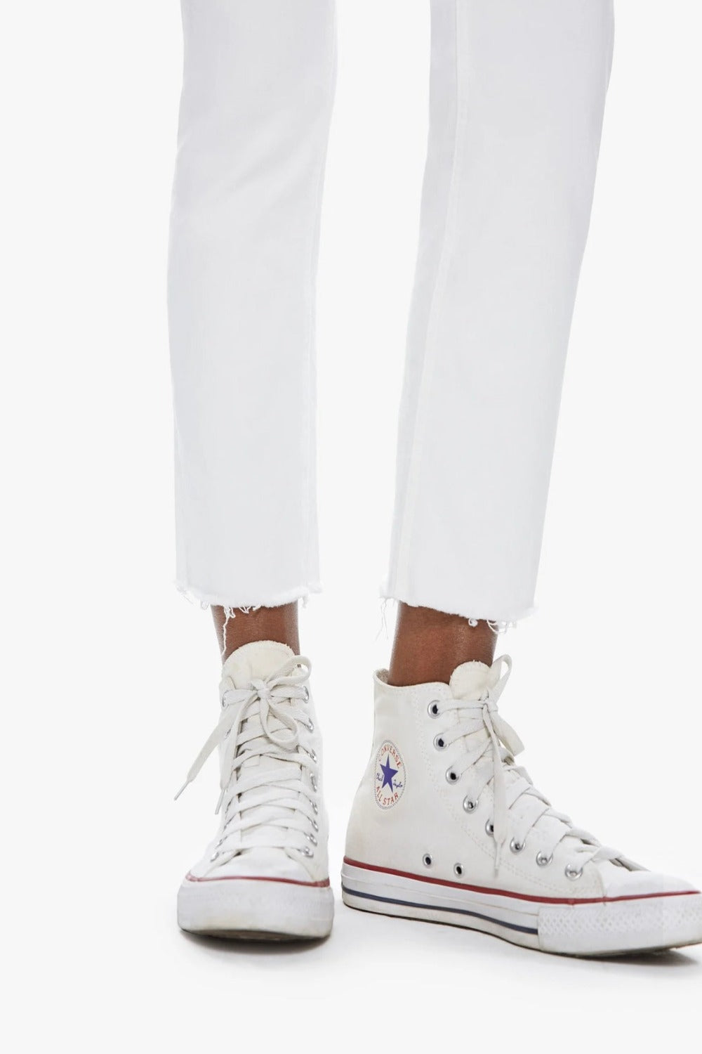 Mid Rise Dazzler Ankle Fray in Fairest of Them All