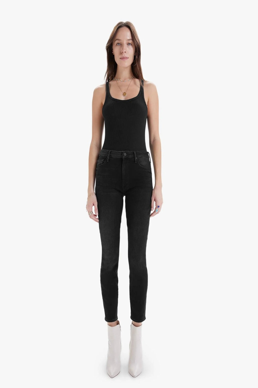 High Waisted Looker Ankle in Encounters at Night