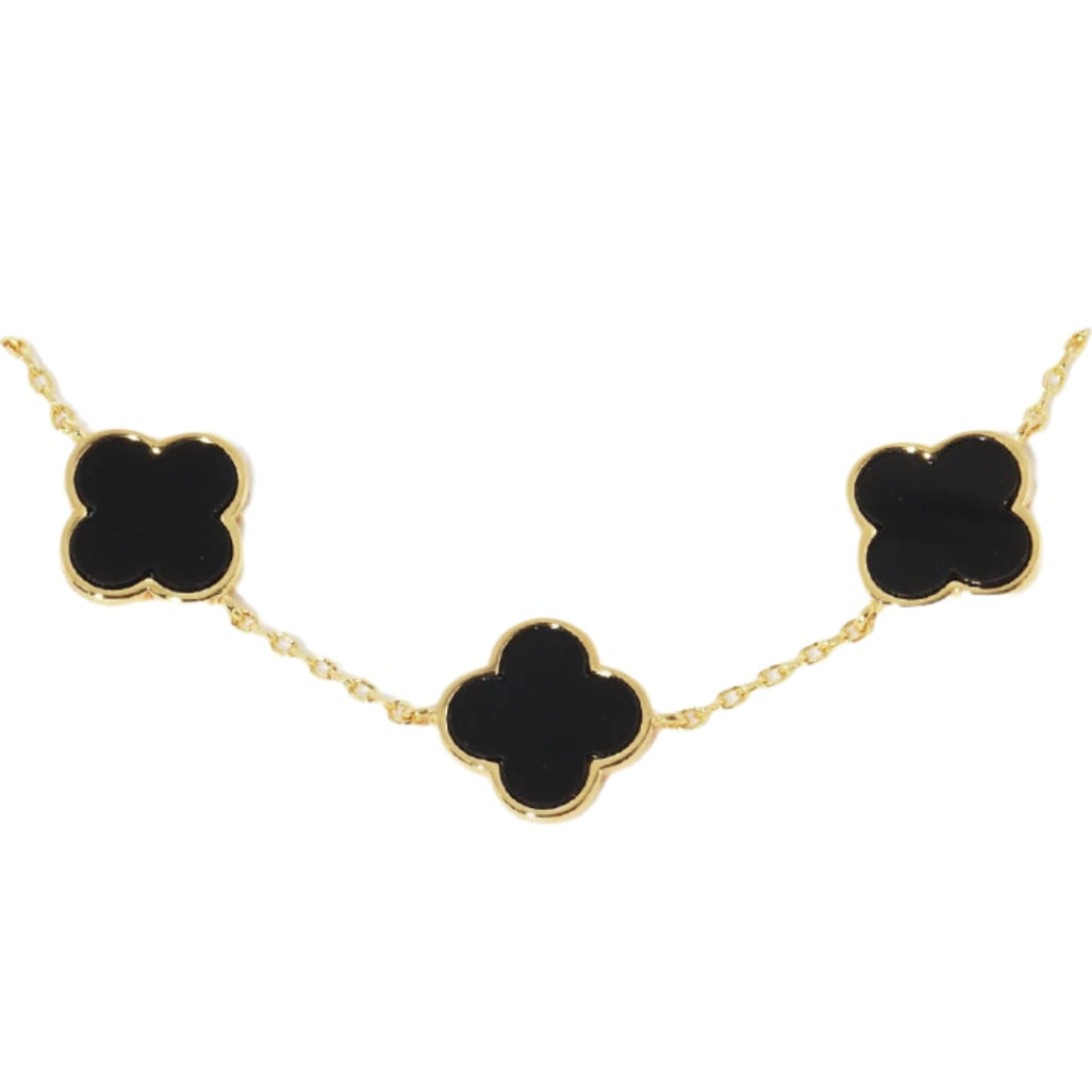 Triple Alahambra Bracelet in Black