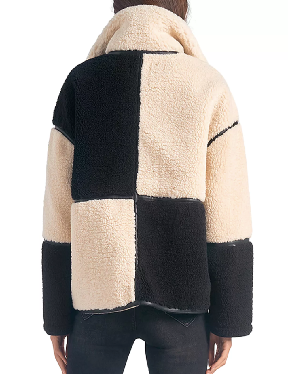 Sherpa Color Block Jacket