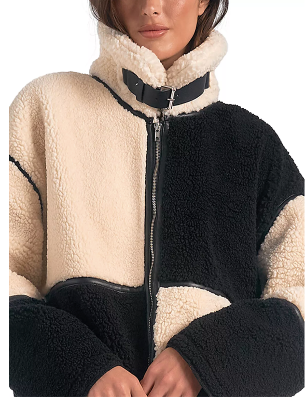 Sherpa Color Block Jacket