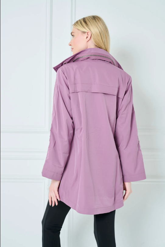 The Anorak Crinkle Jacket in Amethyst