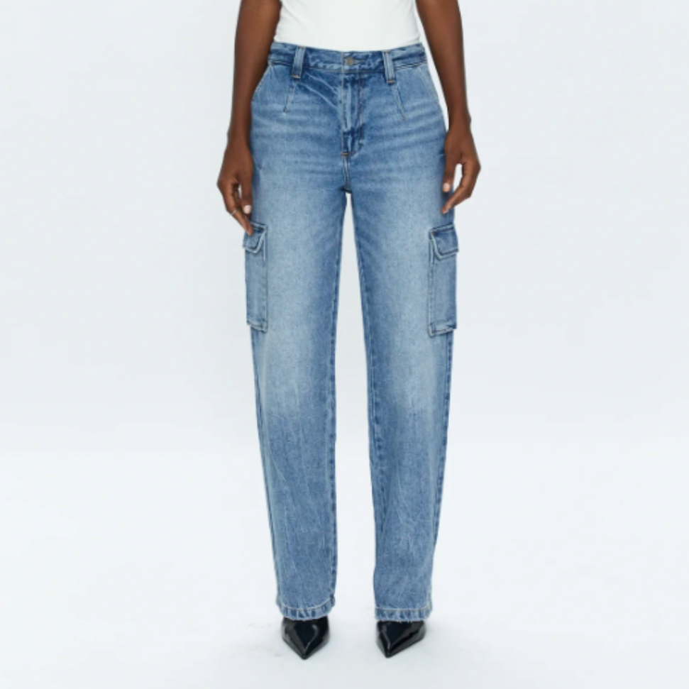 Bobbie Cargo Mid Rise Vintage Straight in Regent