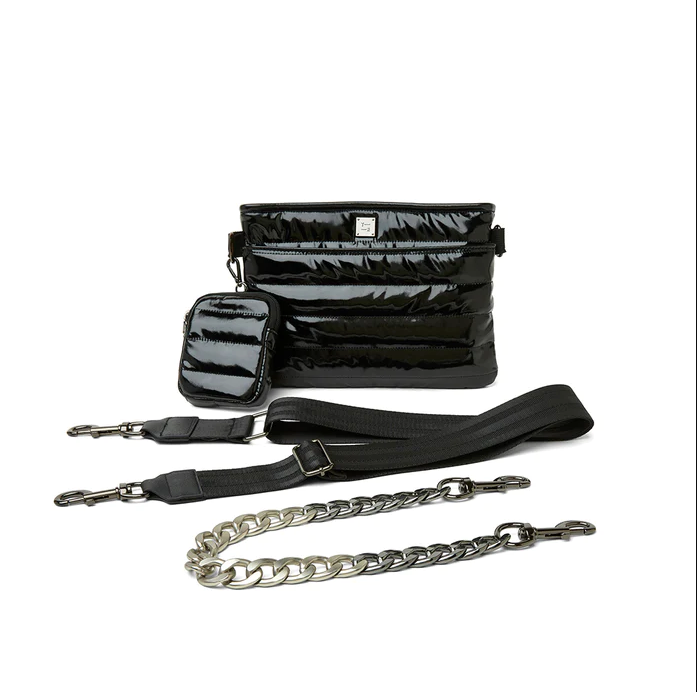 Downtown Crossbody Black Patent