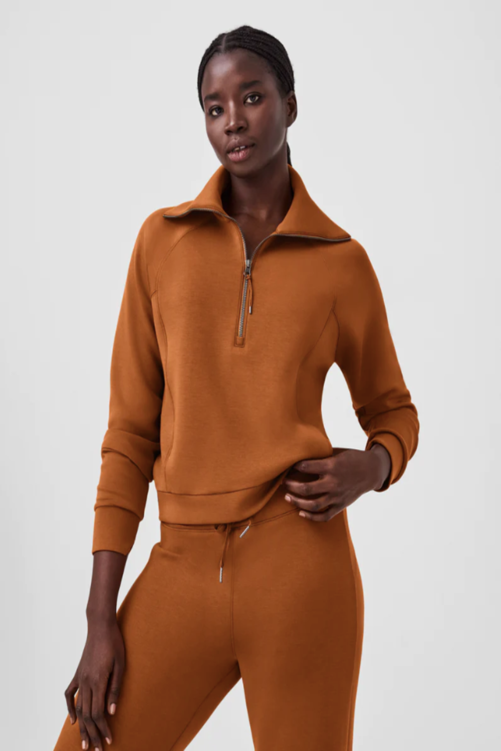 Air Essentials Half Zip Butter Scotch